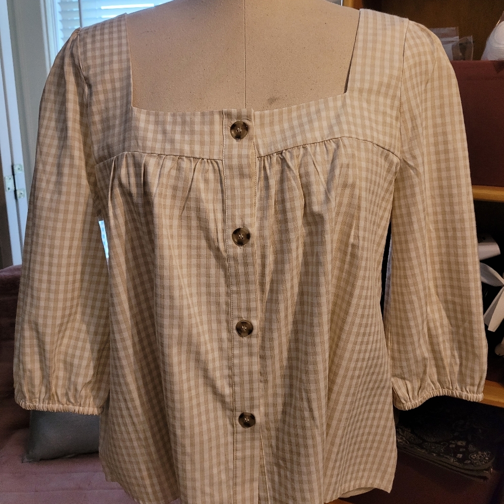 Sunny Leigh Gingham Blouse
